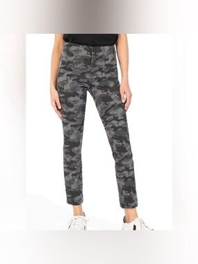 Kut from the kloth Size 2 Connie High Rise Ankle Skinny Camo Black Gray